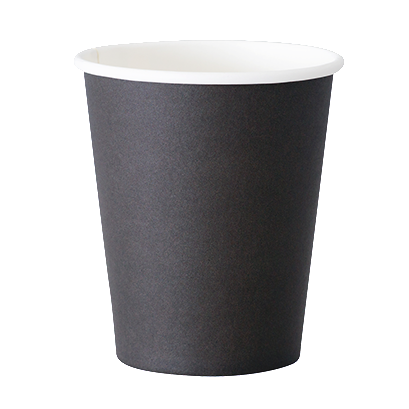 Plain Black Takeaway Cup